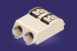 SMD terminal block with push-buttons in tape-and-reel packing; 2-pole; Pin spacing 4 mm / 0.157 in